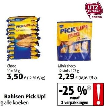 Colruyt Bahlsen pick up! alle koeken aanbieding