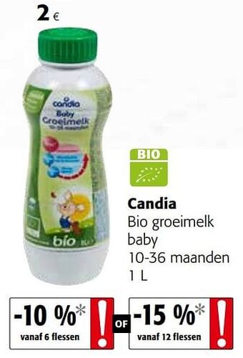 Candia bio groeimelk baby