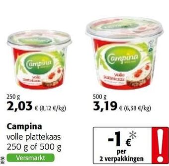 Campina volle plattekaas