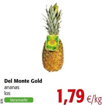 Colruyt Del monte gold ananas aanbieding