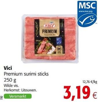 Colruyt Vici premium surimi sticks aanbieding