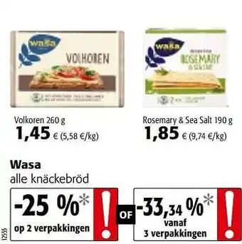 Wasa alle knäckebröd