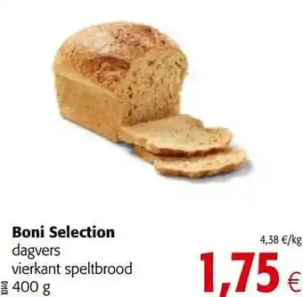 Boni selection dagvers vierkant speltbrood