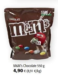 Colruyt M+m`s chocolate aanbieding
