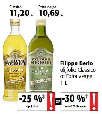 Filippo berio olijfolie classico of extra vierge