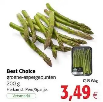Best choice groene-aspergepunten
