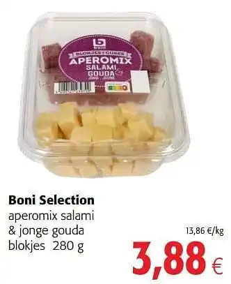 Boni selection aperomix salami + jonge gouda