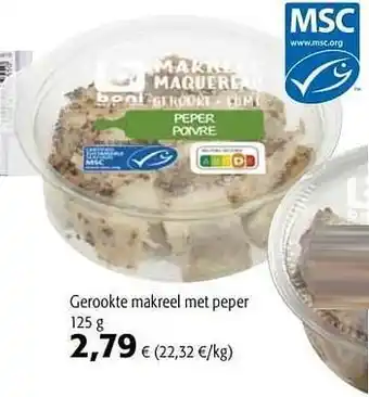 Gerookte makreel met peper