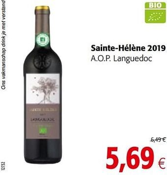 Sainte-hélène 2019 a.o.p. languedoc