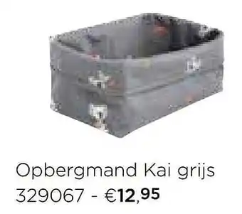 Colruyt Opbergmand kai grijs aanbieding