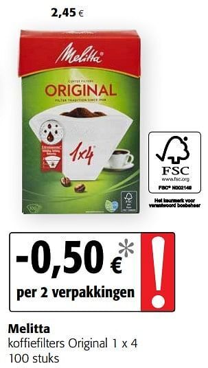 Melitta koffiefilters original