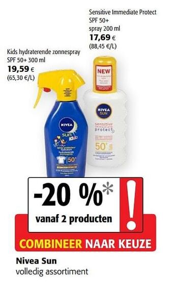 Colruyt Nivea sun volledig assortiment aanbieding