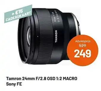 Tamron 24mm f-2.8 osd 1:2 macro sony fe