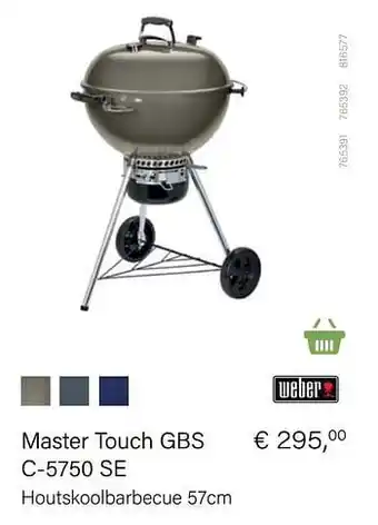 Weber master touch gbs c-5750 se