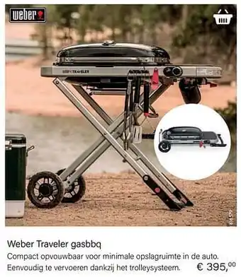Multi bazar Weber traveler gasbbq aanbieding