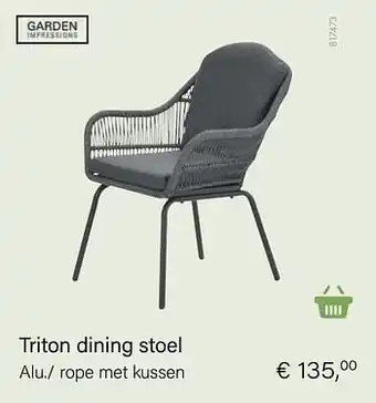 Multi bazar Triton dining stoel aanbieding