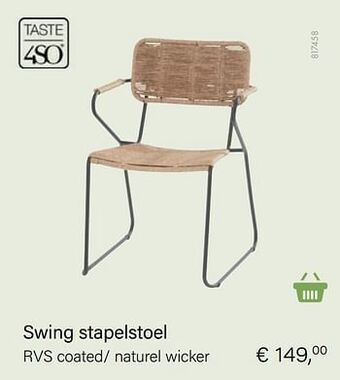 Multi bazar Swing stapelstoel aanbieding