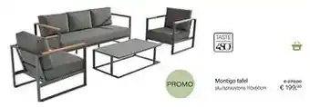 Multi bazar Montigo tafel aanbieding