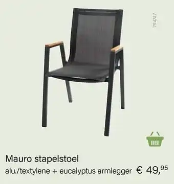 Mauro stapelstoel