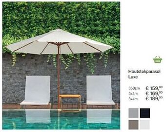 Multi bazar Houtstokparasol luxe aanbieding