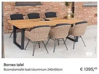 Multi bazar Borneo tafel aanbieding