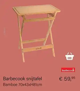 Multi bazar Barbecook snijtafel aanbieding
