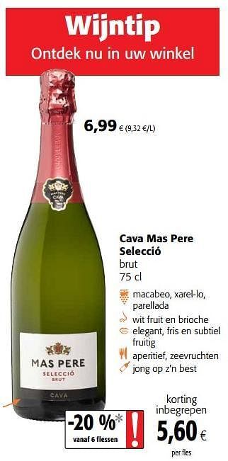 Colruyt Cava mas pere selecció brut aanbieding
