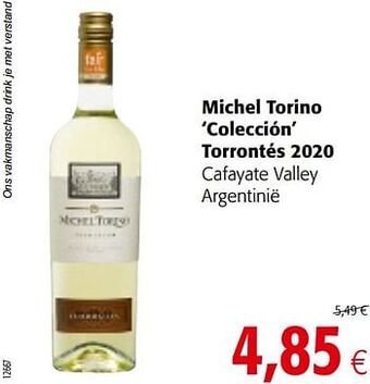 Colruyt Michel torino colección torrontés 2020 cafayate valley argentinië aanbieding