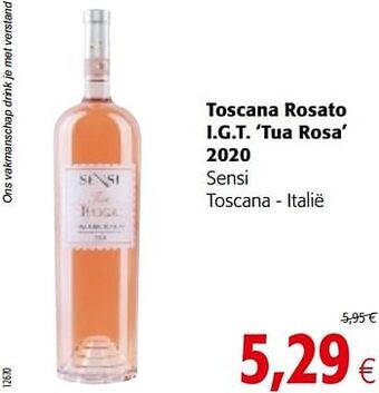 Toscana rosato i.g.t. `tua rosa` 2020 sensi toscana - italië