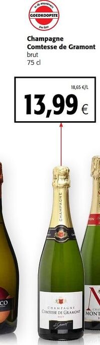 Colruyt Champagne comtesse de gramont brut aanbieding