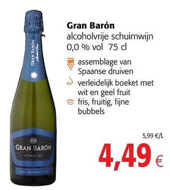 Gran barón alcoholvrije schuimwijn