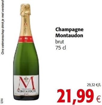 Colruyt Champagne montaudon brut aanbieding