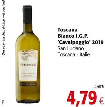 Colruyt Toscana bianco i.g.p. cavalpoggio 2019 san luciano toscana - italië aanbieding