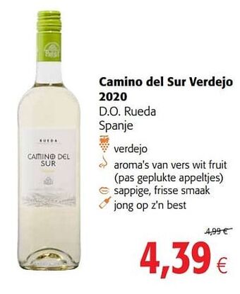 Camino del sur verdejo 2020 d.o. rueda spanje