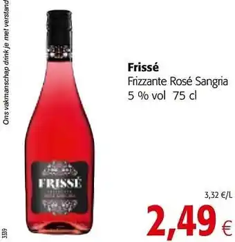 Frissé frizzante rosé sangria