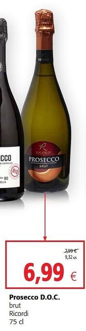 Colruyt Prosecco d.o.c. brut ricordi aanbieding