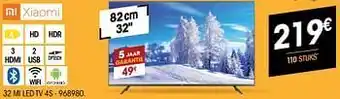 Electro Depot Xiaomi 32 mi led tv 4s 82cm aanbieding