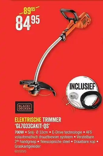 HandyHome Black + Decker Elektrische Trimmer 'gl7033cakit-qs' aanbieding
