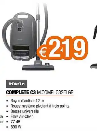Expert Miele Complete C3 Micomplc3selgr aanbieding