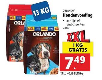Lidl Orlando Hondenvoeding aanbieding