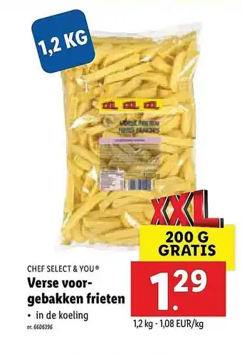 Lidl Verse Voor-gebakken Frieten aanbieding