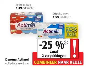 Colruyt Danone Actimel Aardbei aanbieding