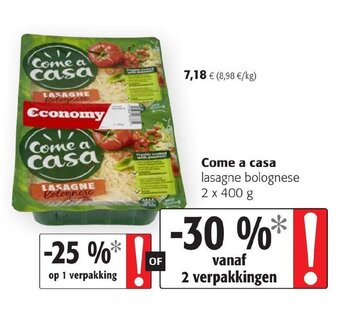 Colruyt Come a casa aanbieding