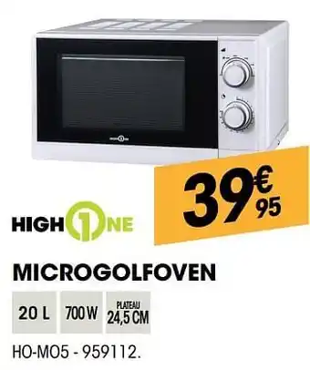 Electro Depot Highone microgolfoven ho-mo5 24.5cm aanbieding