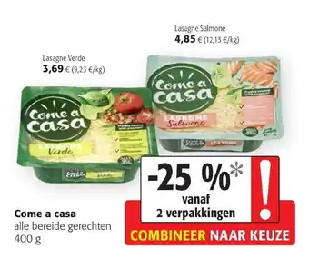 Colruyt Come a casa Lasagne Verde aanbieding