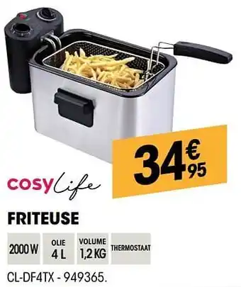 Cosylife friteuse cl-df4tx