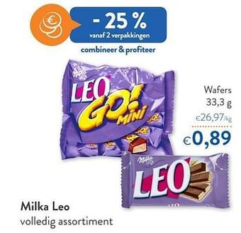 OKay Milka leo wafers aanbieding