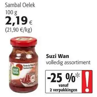 Colruyt Suzi wan sambal oelek aanbieding