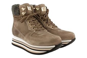 Berca Shoes Scapa Bottine Dames Volledig Leder - Taupe aanbieding