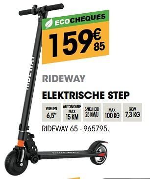 Electro Depot Rideway elektrische step rideway 65 aanbieding